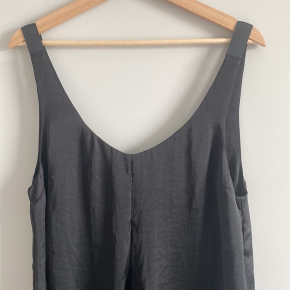 Free people satin black mini dress Sz small nwt - Picture 2 of 6